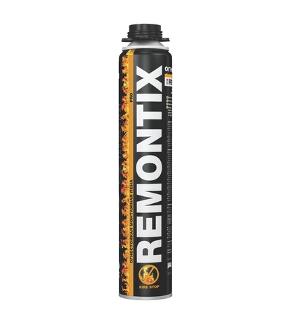 Профессиональная огнестойкая монтажная пена REMONTIX PRO 65, 850 мл