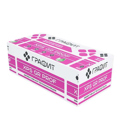 Плита ЭПС-35 ГРАФИТ+ из экструдированного пенополистирола (XPS GR PROF)