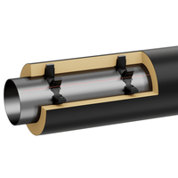 Труба электросварная ст10-20 в ППУ изоляции стальная в ПЭ оболочке