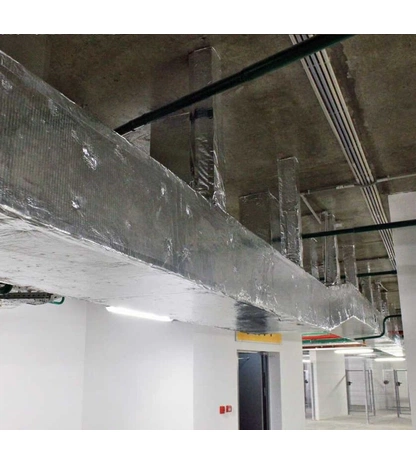 Фольгированный ламельный базальтовый мат ЭКОРОЛЛ 35 ФА