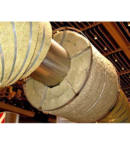 Прошивной огнезащитный базальтовый мат высокой плотности ROCKWOOL WIRED MAT 105