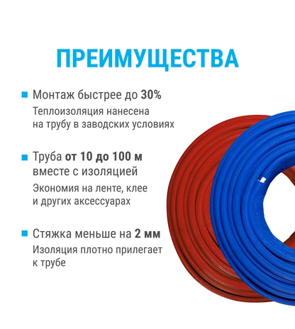 Цветная металлопластиковая теплоизолированная труба K-FLEX SOLID ISOLINE