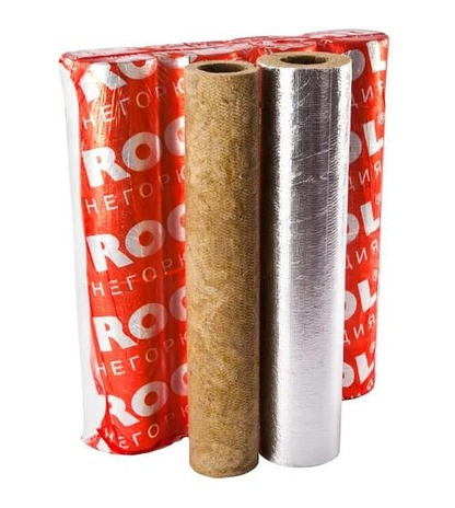 Фольгированные базальтовые цилиндры ROCKWOOL 100 Кф