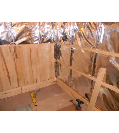 Двухслойная фольга армированная стеклосеткой АРМОФОЛ тип В