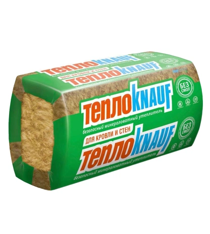 Минераловатная плита без смол ТеплоKNAUF Для КРОВЛИ И СТЕН (КОТТЕДЖ) TS 036 Aquastatic