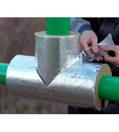 Фольгированные минераловатные тройники высокой плотности ЭКОРОЛЛ КВ-150 ФА