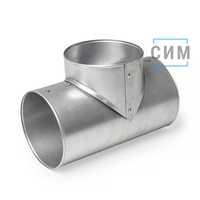 Тройник кожуха из оцинкованной стали
