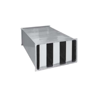 Оцинкованный шумоглушитель прямоугольного воздуховода