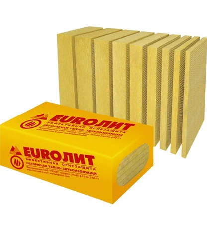 Огнезащитная теплоизоляционная базальтовая плита ТИЗОЛ EURO-ЛИТ 80