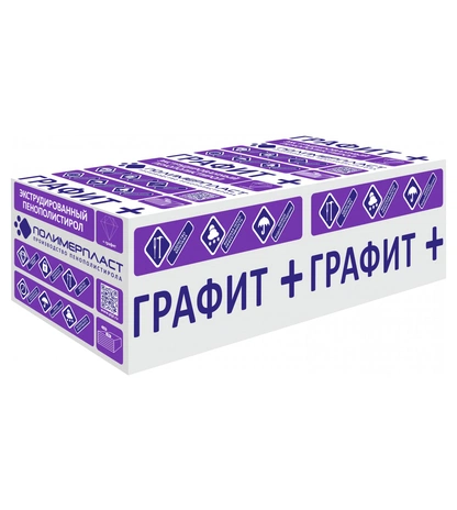 Плита из экструдированного пенополистирола ГРАФИТ+
