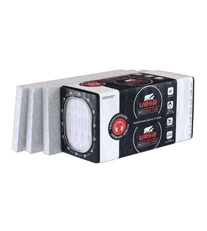 Звукоизоляционная гипоаллергенная минераловатная плита URSA PUREONE ЭКОАКУСТИК