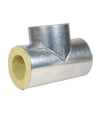 Оцинкованные минераловатные тройники ЭКОРОЛЛ КВ-80 Zn