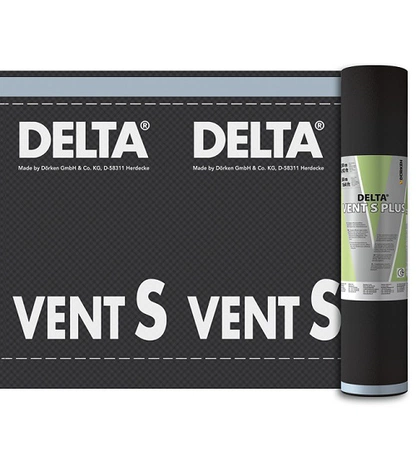 Диффузионная полипропиленовая мембрана повышенной прочности с самоклеящейся лентой DELTA-VENT S PLUS