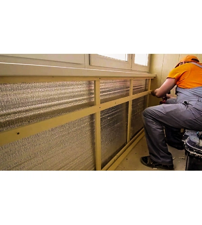 Самоклеящийся фольгированный рулон из вспененного полиэтилена ISODOM ППИ-ПФСК