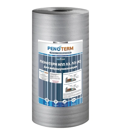 Рулон для виброшумоизоляции плавающего пола Penoterm НПП ЛЭ