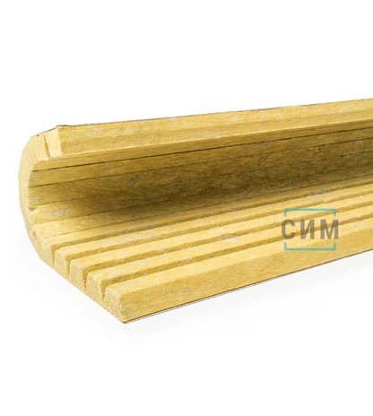 Фольматканевые ламельные базальтовые отводы 90° ЭКОРОЛЛ КВ-35 ФТ