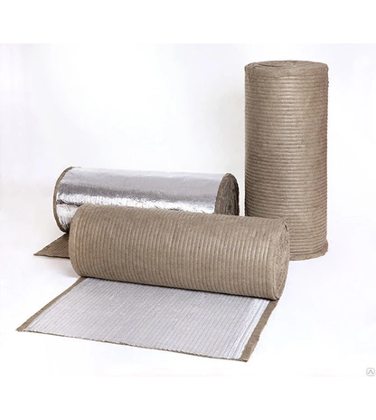 Огнезащитный базальтовый фольгированный рулонный материал МБОР-16Ф