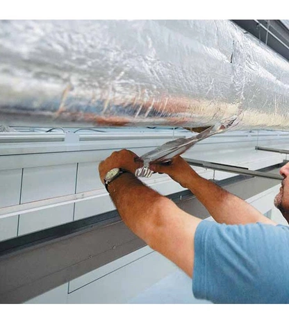 Фольгированный минераловатный лёгкий мат ROCKWOOL ТЕХ МАТ к/ф