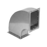 Отвод прямоугольного воздуховода из оцинкованной стали