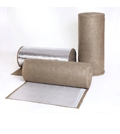 Огнезащитный базальтовый фольгированный рулонный материал МБОР-20Ф