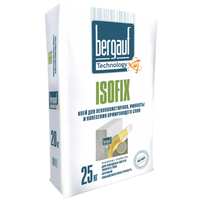 Клей для пенополистирола, минваты и нанесения армирующего слоя Bergauf Isofix 25 кг Клей для пенополистирола, минваты и нанесения армирующего слоя Bergauf Isofix 25 кг