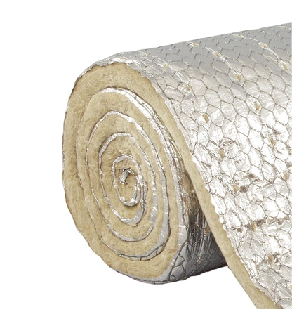 Фольгированный прошивной базальтовый мат ЭКОРОЛЛ КВ-80 ФА ГС