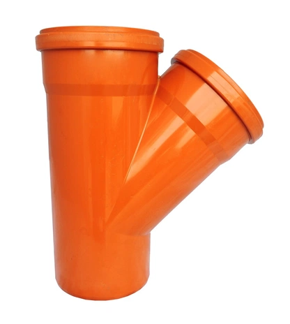 Тройник канализационной трубы Хемкор НПВХ