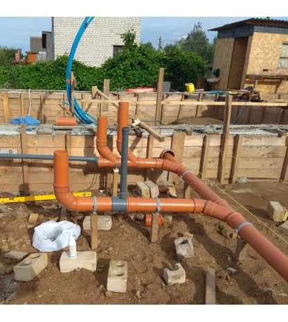 Полипропиленовый отвод наружной канализации Контур ОРАНЖ