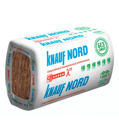 Минераловатная плита без смол ТеплоKNAUF NORD TS 033 А