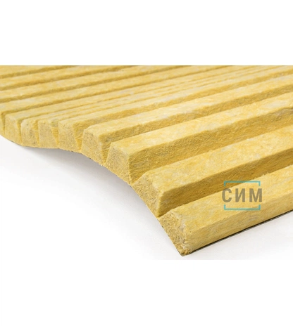 Фольматканевые ламельные базальтовые отводы 90° ЭКОРОЛЛ КВ-50 ФТ