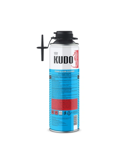Профессиональный очиститель монтажной пены KUDO FOAM&GUN CLEANER 650 мл