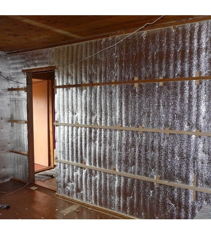 Двухслойная фольга армированная стеклосеткой АРМОФОЛ тип В