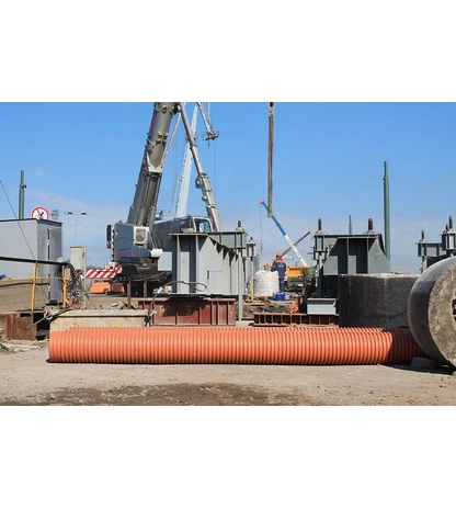 Безнапорная гофрированная канализационная наружная труба ИКАПЛАСТ SN8