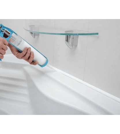 Строительный санитарный силиконовый герметик KRONbuild 280 мл