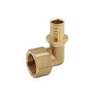 Угольник аксиальный надвижной латунный ВР с переходом на внутреннюю резьбу