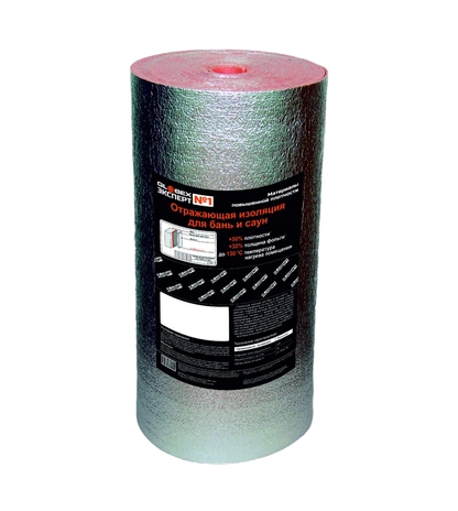 Фольгированный рулон для бани и сауны GLOBEX ЭКСПЕРТ НПП-К-ЛФ