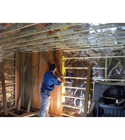 Фольгированный минераловатный мат URSA GEO М-25Ф