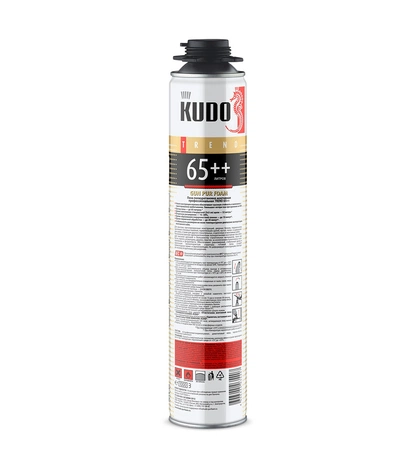 Профессиональная монтажная полиуретановая пена KUDO PROFF TREND 65++ 1 л
