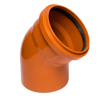 Полипропиленовый отвод наружной канализации Контур ОРАНЖ