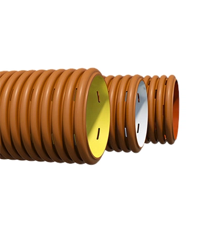 Дренажная гофрированная перфорированная труба ИКАПЛАСТ SN8
