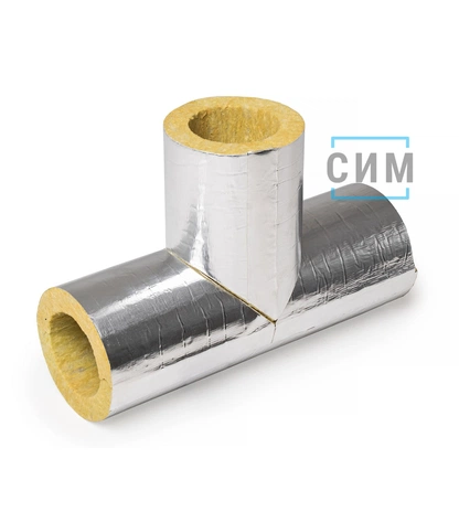 Фольматканевые минераловатные тройники ЭКОРОЛЛ КВ-100 ФТ-У для улицы