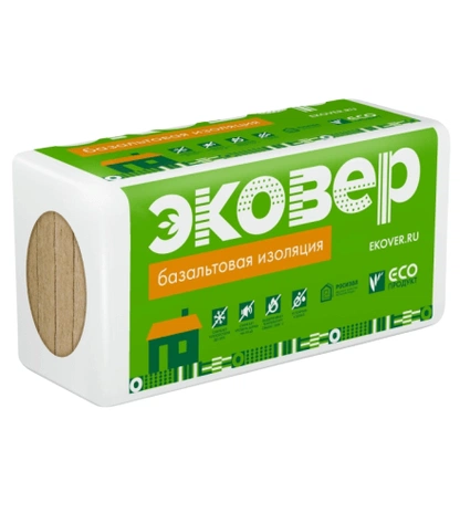 Гидрофобизированная базальтовая плита ЭКОВЕР ФАСАД-ДЕКОР ОПТИМА