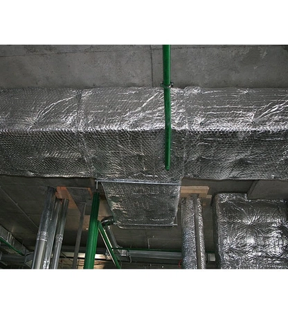 Фольгированный прошивной базальтовый мат высокой плотности ROCKWOOL ALU WIRED MAT 105