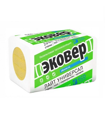 Базальтовая мягкая плита ЭКОВЕР ЛАЙТ УНИВЕРСАЛ