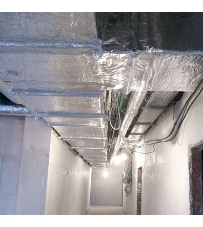 Огнезащитный базальтовый фольгированный рулонный материал МБОР-10Ф