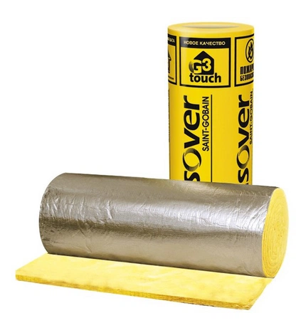 Фольгированный минераловатный мат ISOVER Каркас-М40-АЛ