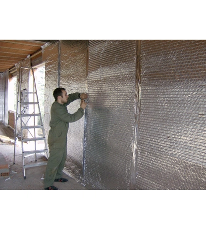 Самоклеящийся фольгированный рулон из вспененного полиэтилена ISODOM ППИ-ПФСК