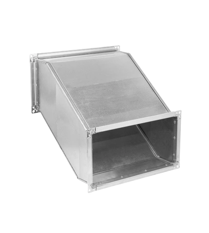 Оцинкованный переход воздуховода со смещением