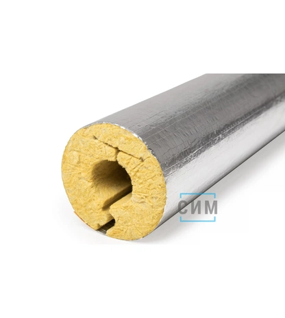 Фольгированные базальтовые цилиндры высокой плотности ЭКОРОЛЛ КВ-150 ФА