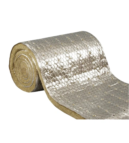 Фольгированный прошивной базальтовый мат ЭКОРОЛЛ КВ-80 ФА ГС